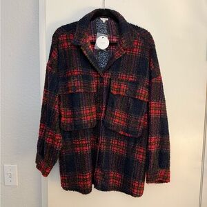 Soft Plaid Jacket